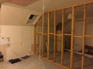 This bit was a bit of a panic as the bedroom suddenly felt small and the bathroom felt massive. 