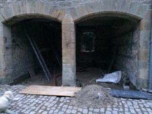 The old blocked in window at the back is reopened