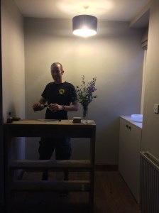 The first drink gets poured at the bar