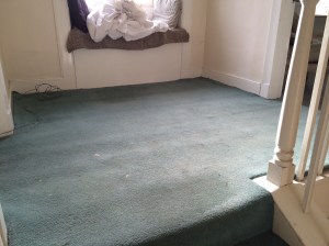 The top landing with new window seat in