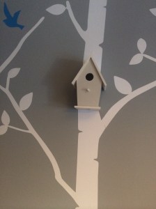 And finally, the birdhouse wall light